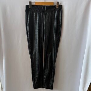Max Studio faux leather croc legging-Size S